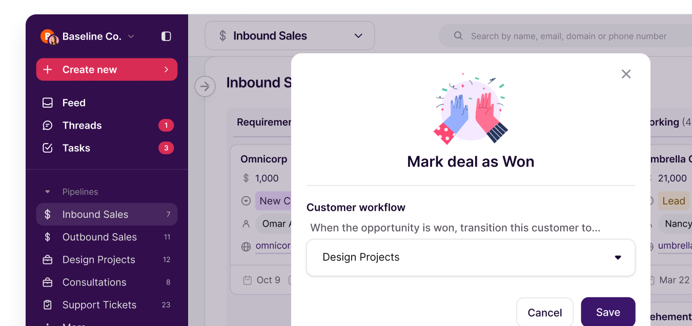 Pipelines to Projects