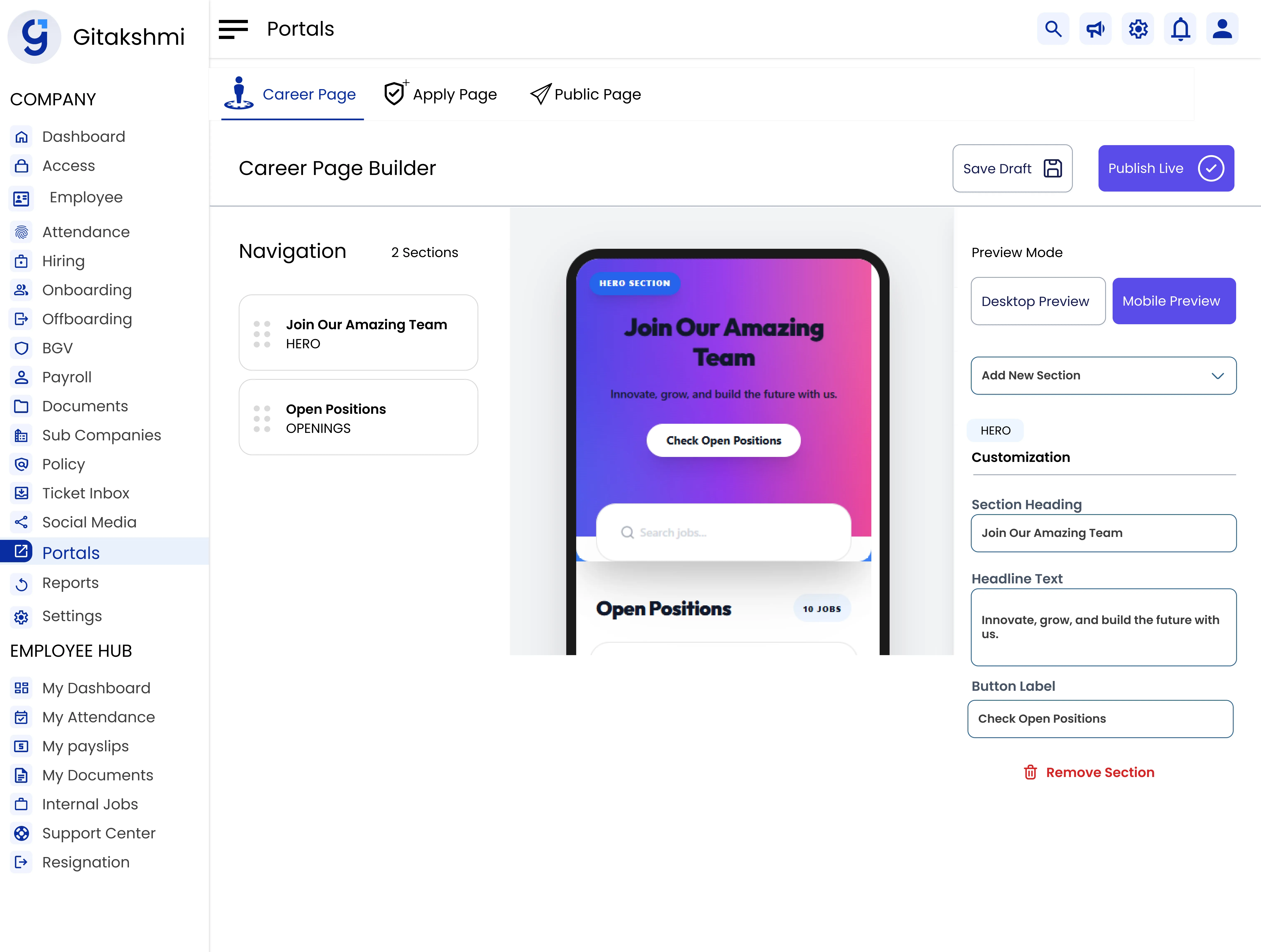 Career Portal